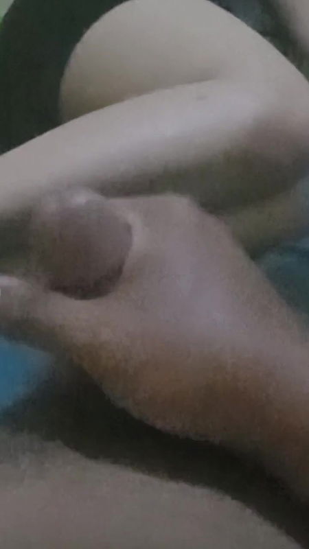 Cock Jerking in Front of New Maid