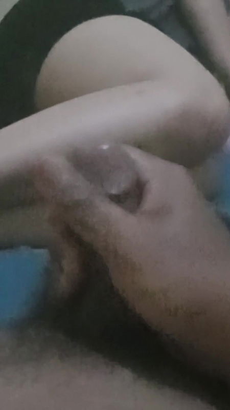 Cock Jerking in Front of New Maid