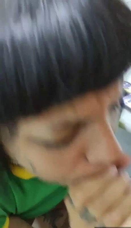 Pro sucker Gf takes all load of cum in mouth and facial 22