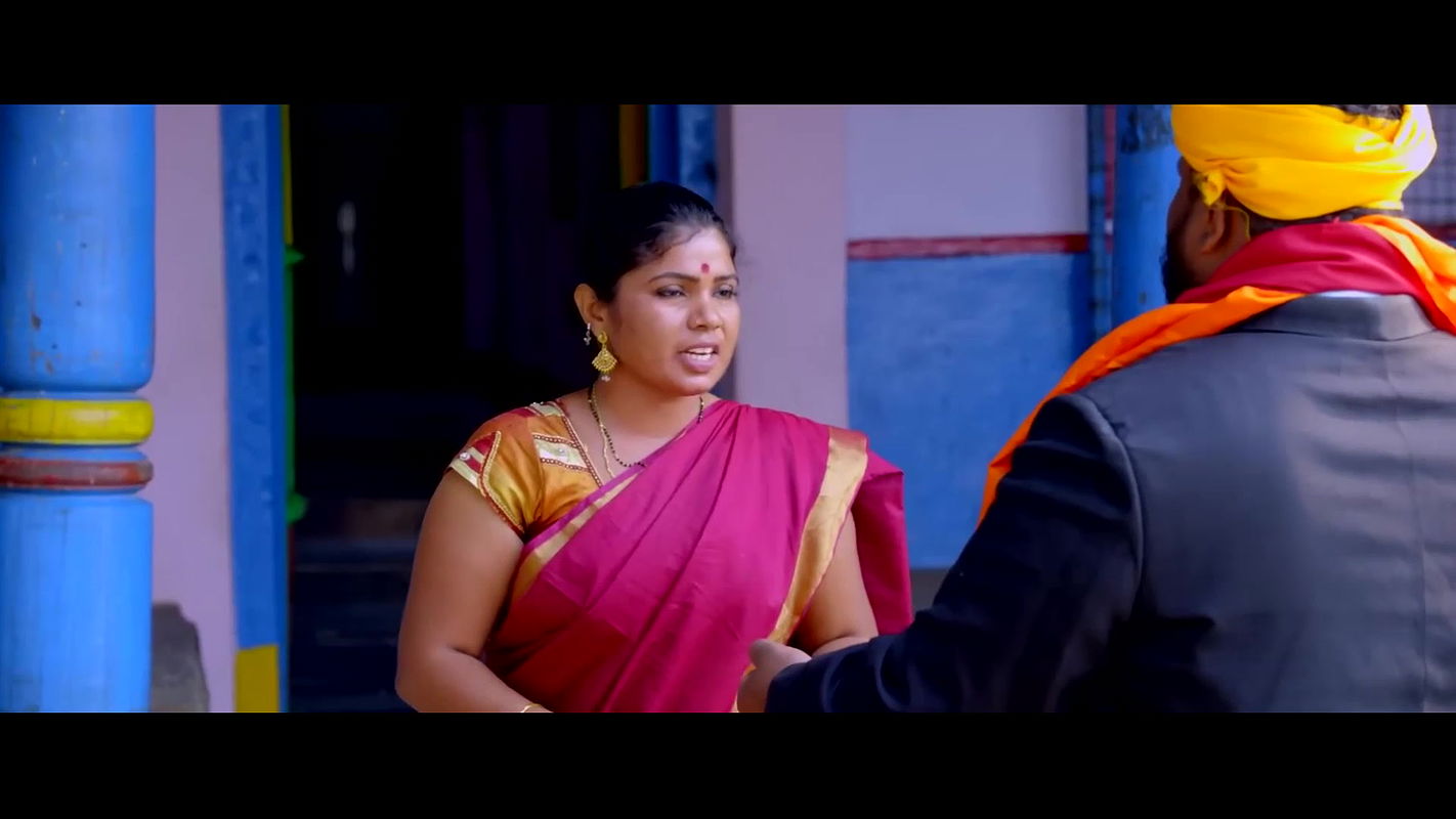 Unk Aunty Dusky Navel Seduction Scene-Thota Bavi 20212