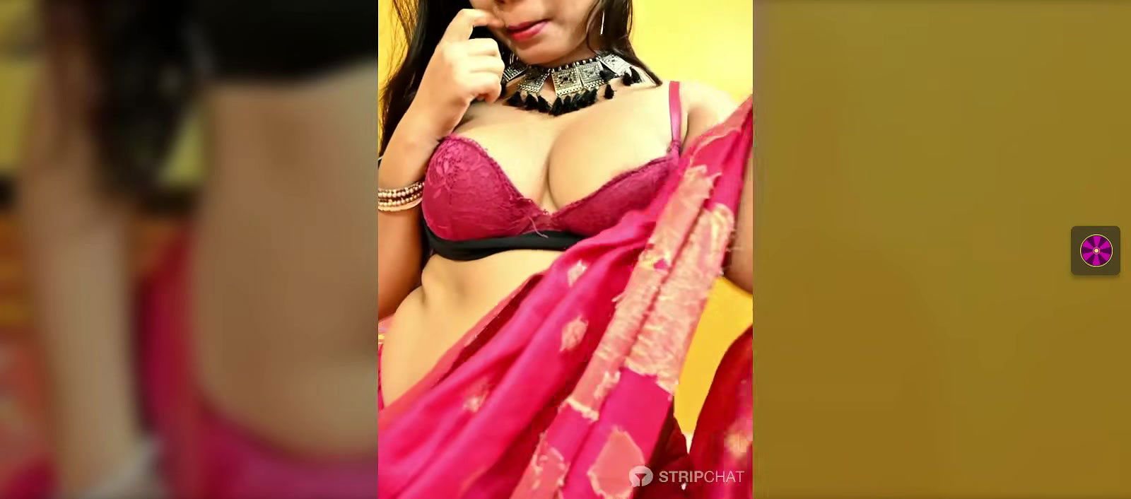 Desi Wife in Saree without blouse shows boobs 22
