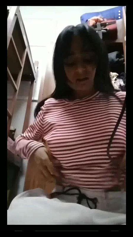 Desi GF Boobs show on VC with Lover