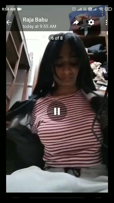 Desi GF Boobs show on VC with Lover