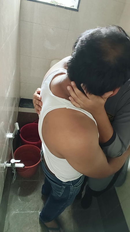 Madam fucked standing in the office toilet