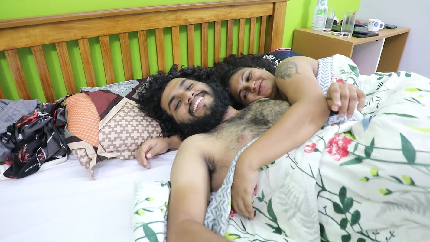 Cuckold Husband Sex with Wife While His Friend Recording Video