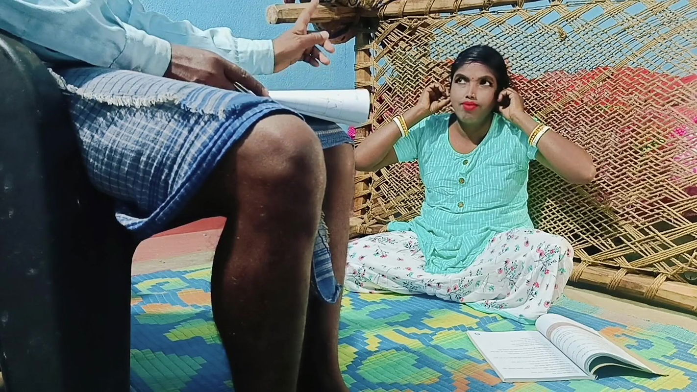 Student Very Romantic When She Teaches Private Tution with Home Teacher