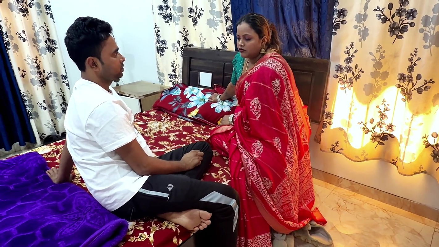 Indian sister-in-law with brother-in-law spent the night