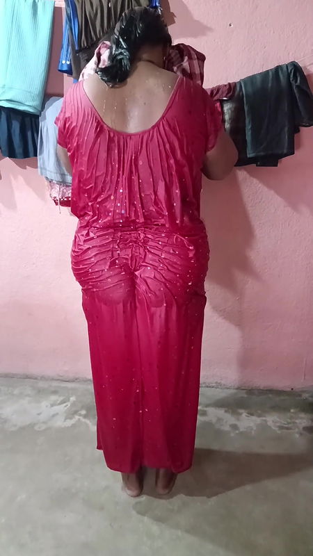 Saree Dropping After Bath Sfw 2