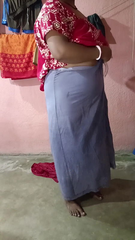 Saree Dropping After Bath Sfw 2