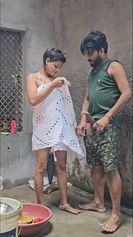 First Time Secretly Caught Village Stepsister Bathing ft Aalox b