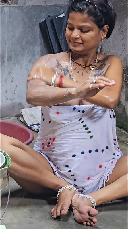 First Time Secretly Caught Village Stepsister Bathing ft Aalox b