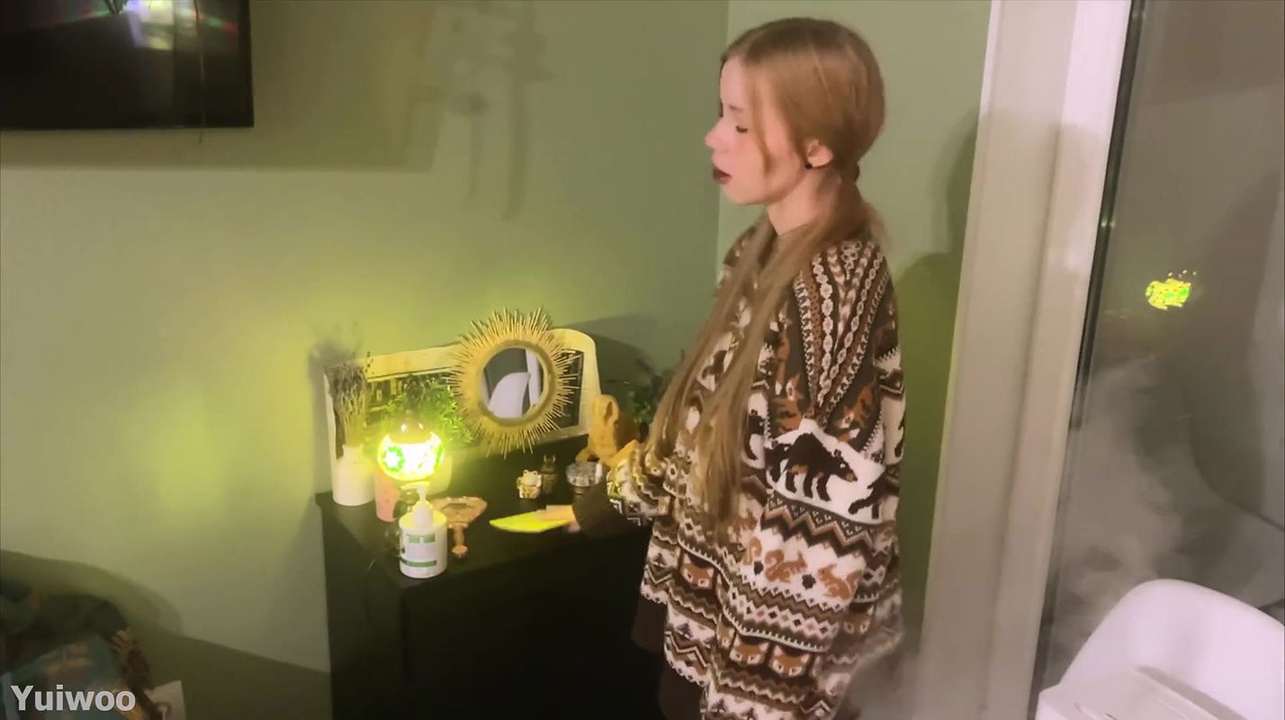 1Yuiwoo The Cute Teen Was Punished For Her Insolence And Compelled To Kneel