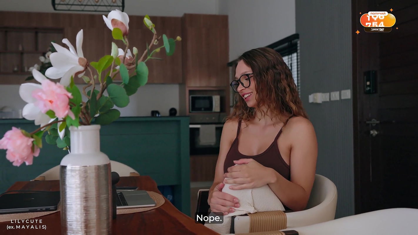 2Maya Lis Roommate Strips Naked To Escape The Heat But Gets Sweaty While Riding My Dick