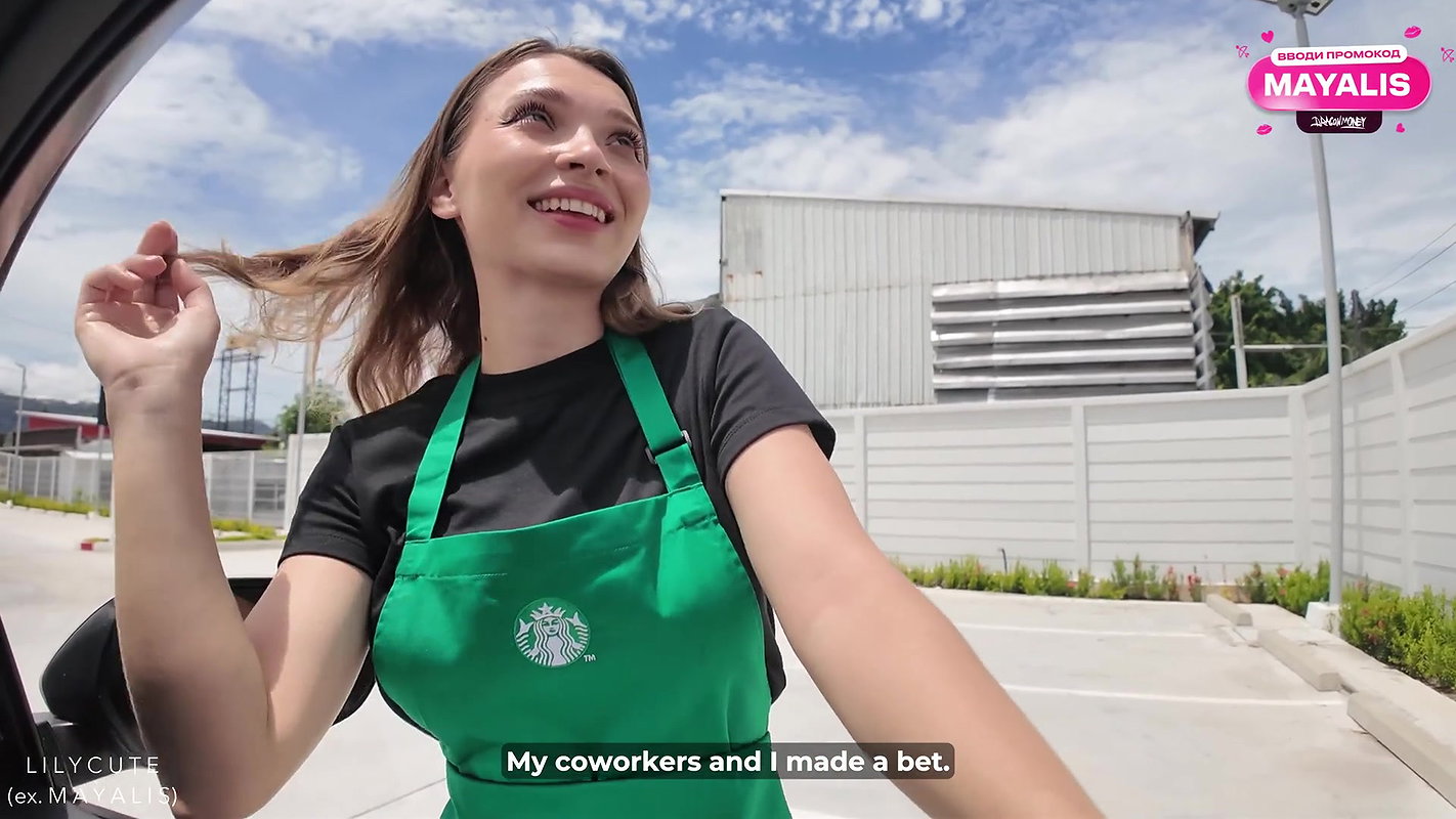 8Maya Lis Cute Starbucks Barista Lost a Bet And Fucked Her Way Out Of It