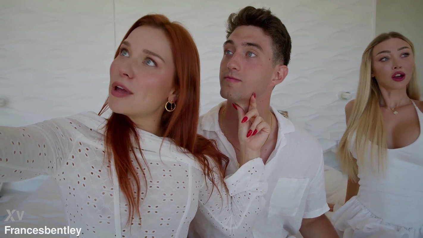 Firey Red Head Clemence And Sexy Blonde Frances Bentley Get Fucked In Threesome