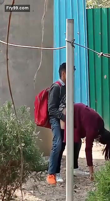 College lover outdoor fucking