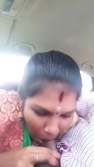 Giving blowjob in car