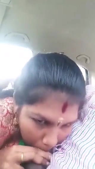 Giving blowjob in car