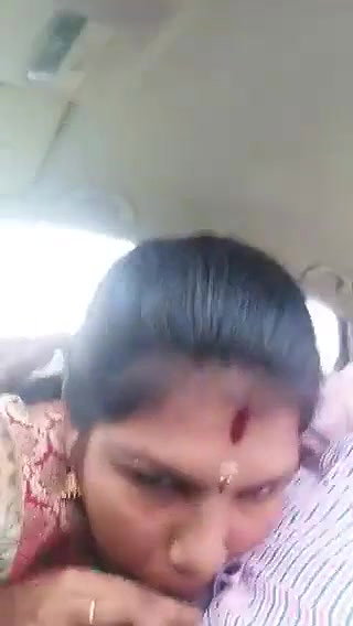 Giving blowjob in car