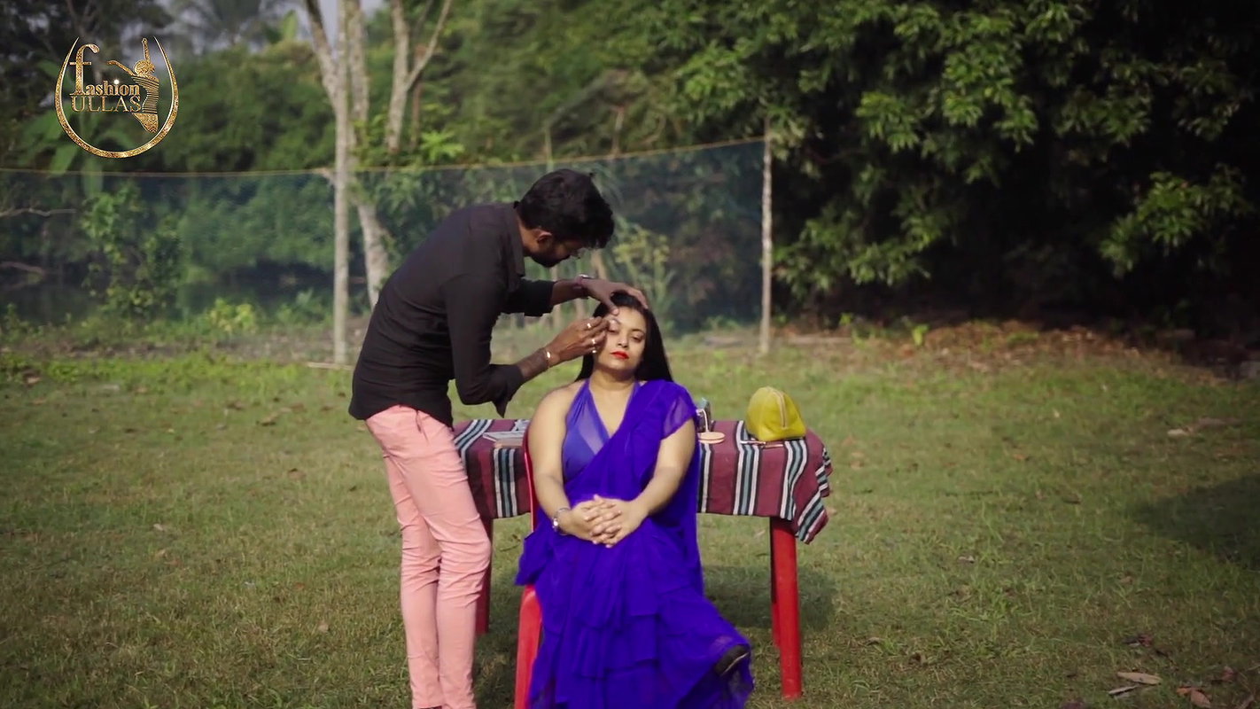 Nila in Black Saree Photoshoot ~