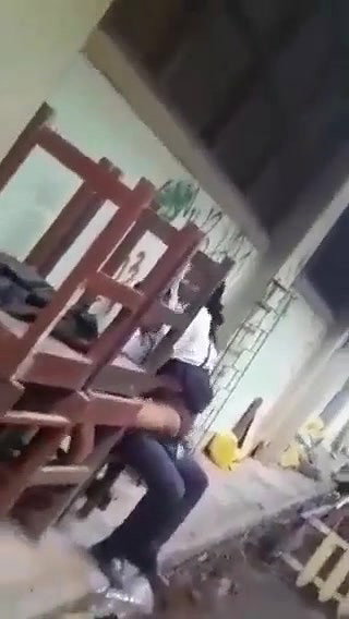 College lovers fucking in backside of the College building
