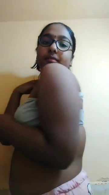 Hard girlfriend sexy cute hungry showing her assets to ex-Bf