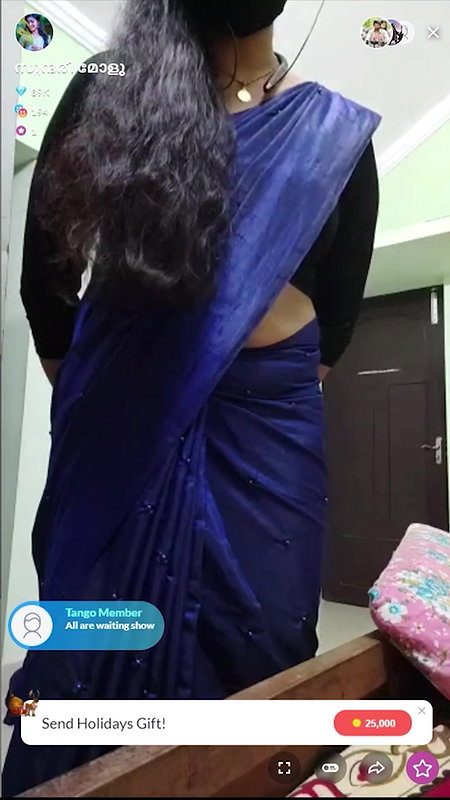 Mallu Tango Girl in Saree (Non Nude)