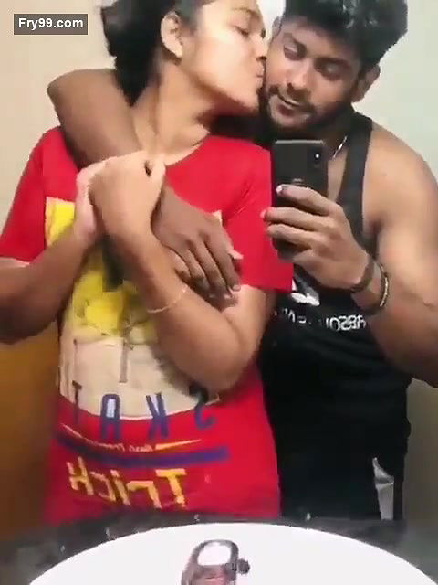 Lover in hotel nude mirror selfie