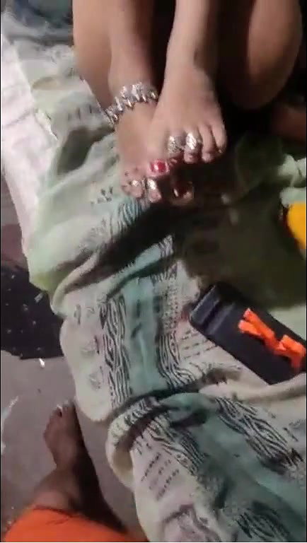 Village Couple Nude on Live Show Boobs Pressed hard for Milk