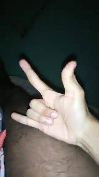 Cutie playing with dick