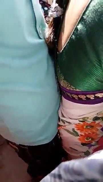 Desi Aunty Ass Dicking by a Man in Crowd