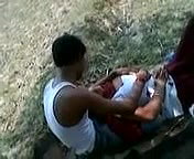 Indian lovers dirty in public park Boobs Pressed inside Salwar