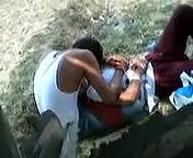 Indian lovers dirty in public park Boobs Pressed inside Salwar