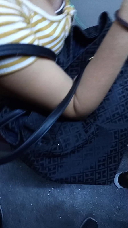 Nice Cleavage show in bus