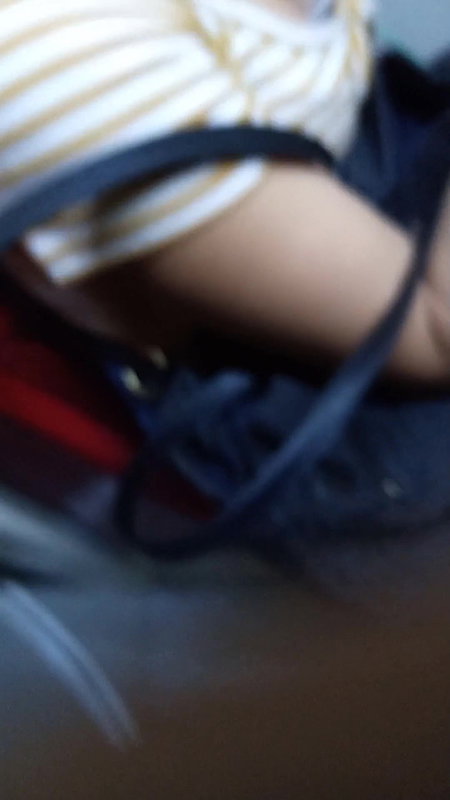 Nice Cleavage show in bus