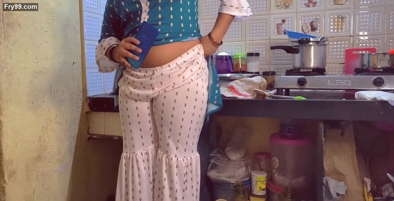 Indian hot stepsister got caught while video call with her bf.