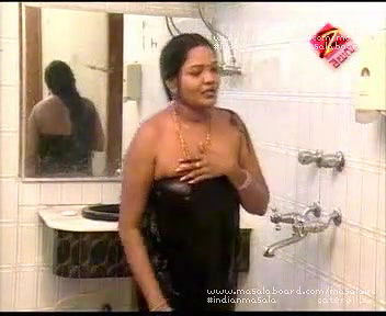 aUnknown Aunty Orange Saree