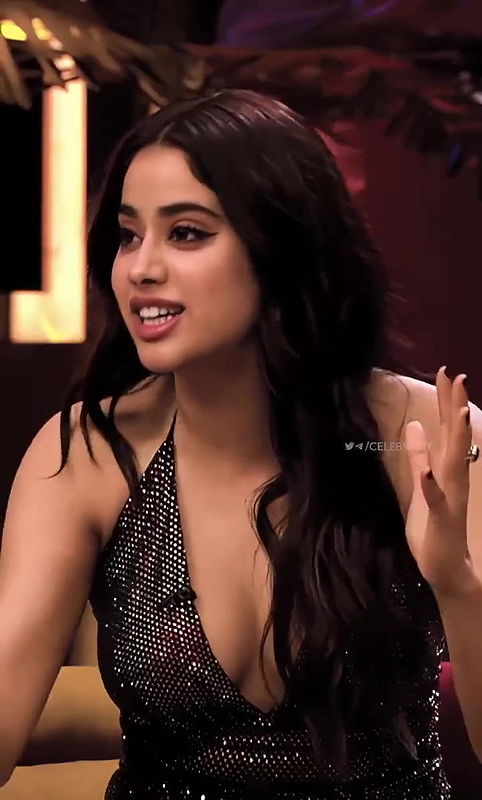 Janhvi no bra