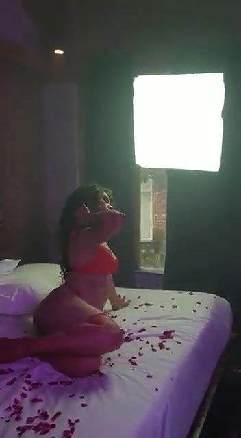 Short Film Actress Sejal Shah Dancing in Red Bikini