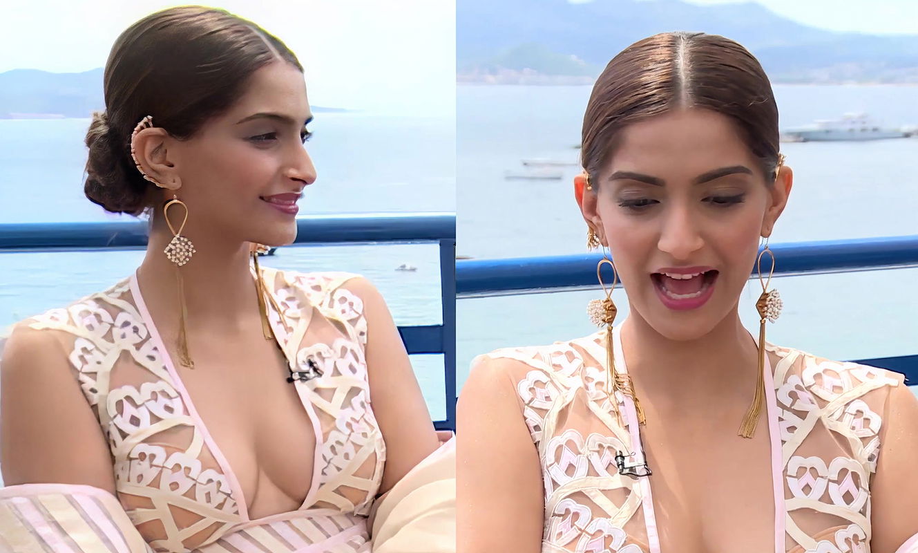 Sonam Kapoor –  Cannes Special Cleavage