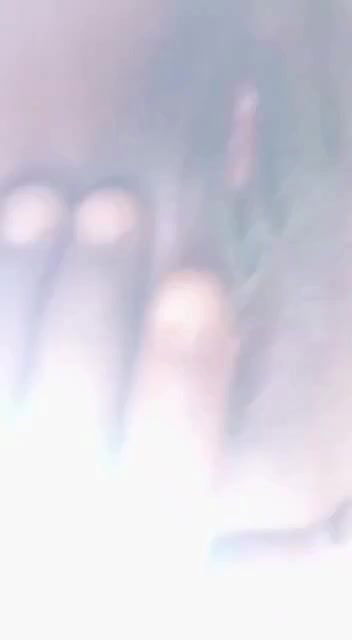 Village young girl bath and fingering