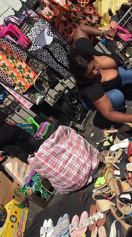 Chubby babe massive Boobs popping out of dress.MOV