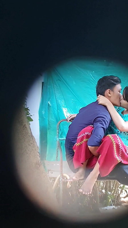 Cute girl kissed and fingered by bf, clear panty show