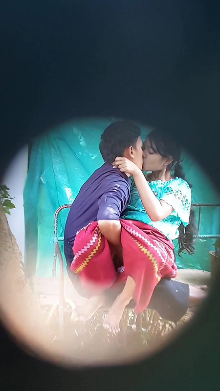 Cute girl kissed and fingered by bf, clear panty show