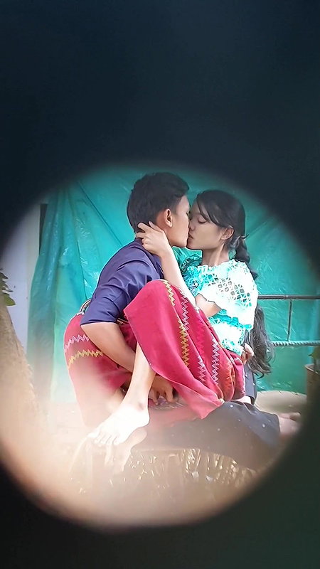 Cute girl kissed and fingered by bf, clear panty show