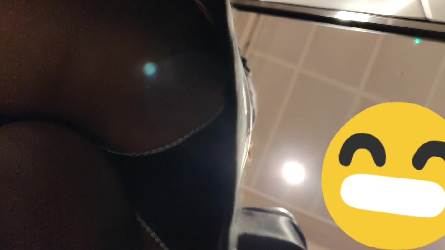 Desi babe black panty visible _ upskirt shot on escalator