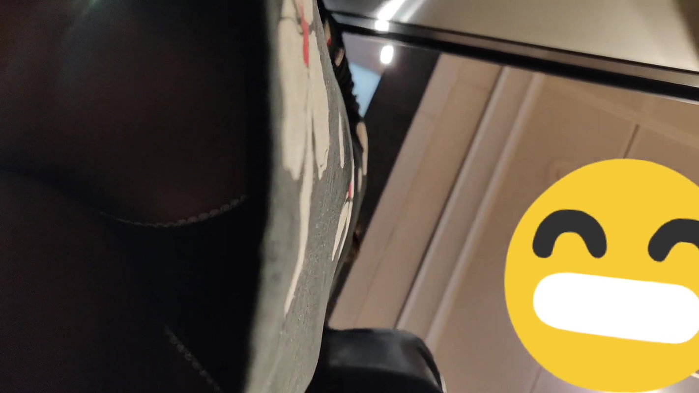 Desi babe black panty visible _ upskirt shot on escalator