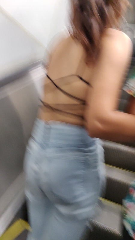 Desi daring teen almost backless in public