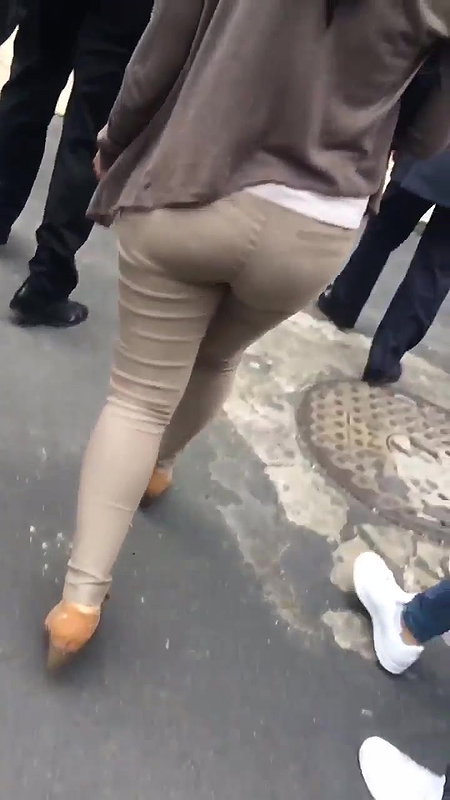 Desi Office ass in tight jeans