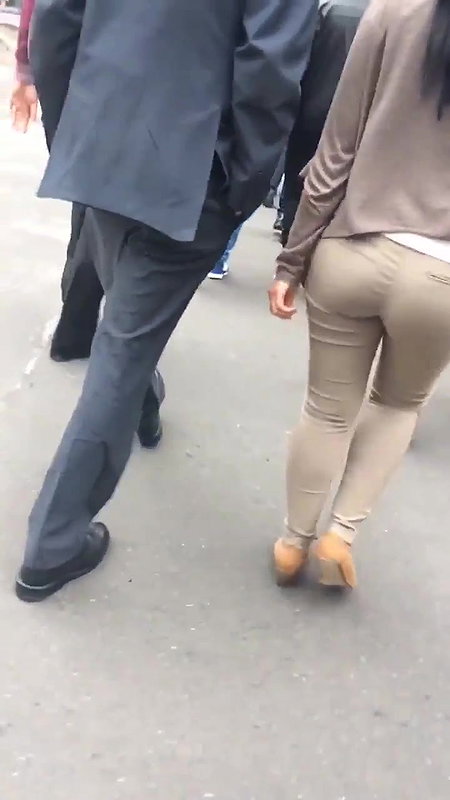 Desi Office ass in tight jeans